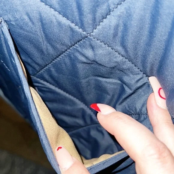 J. Crew Mercantile 100% Polyester Navy Blue Quilted Women’s Vest - Picture 6 of 13